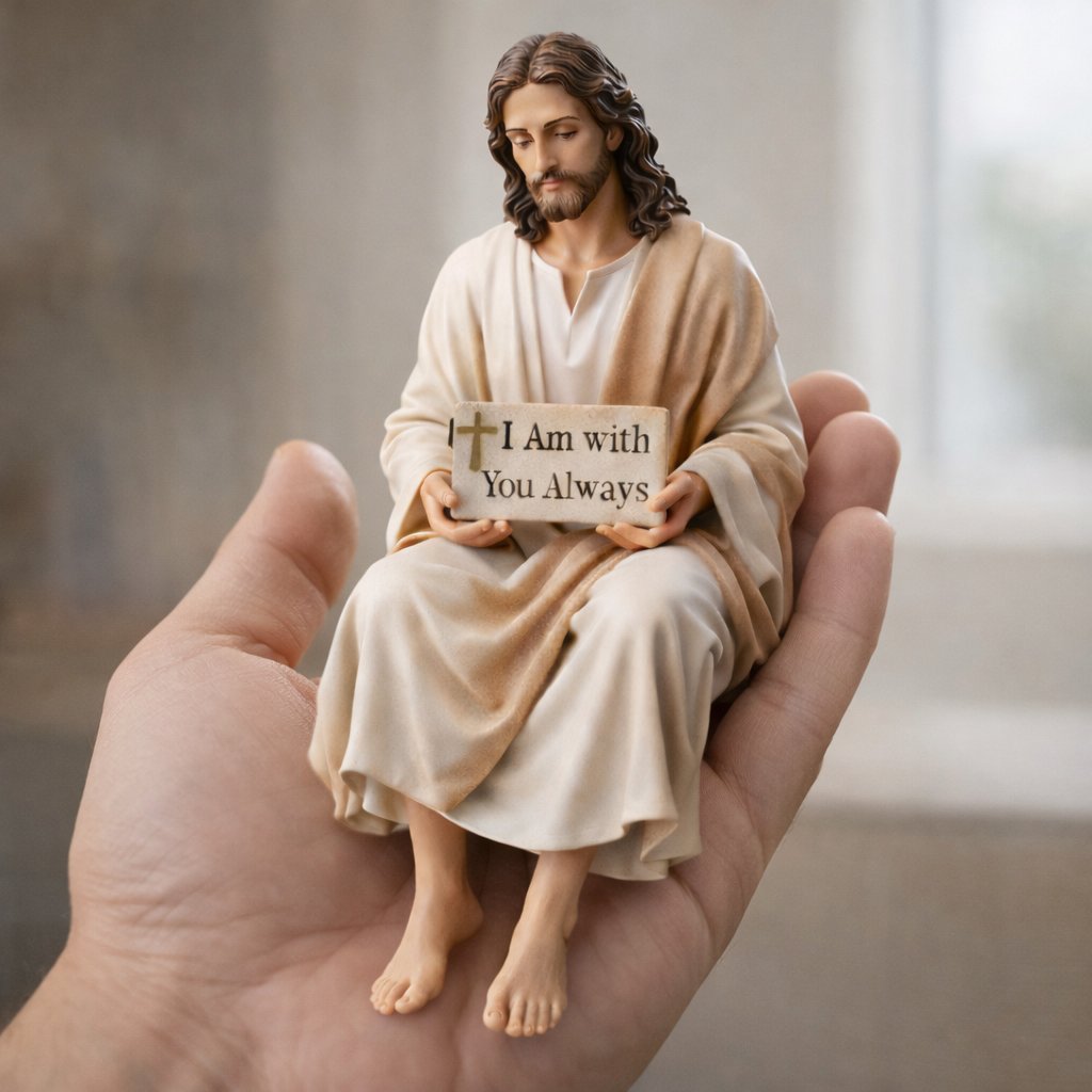 🔥Hot Sale 49% OFF -✨Handcrafted Jesus Figurine🙏Serene Desk Companion✝️