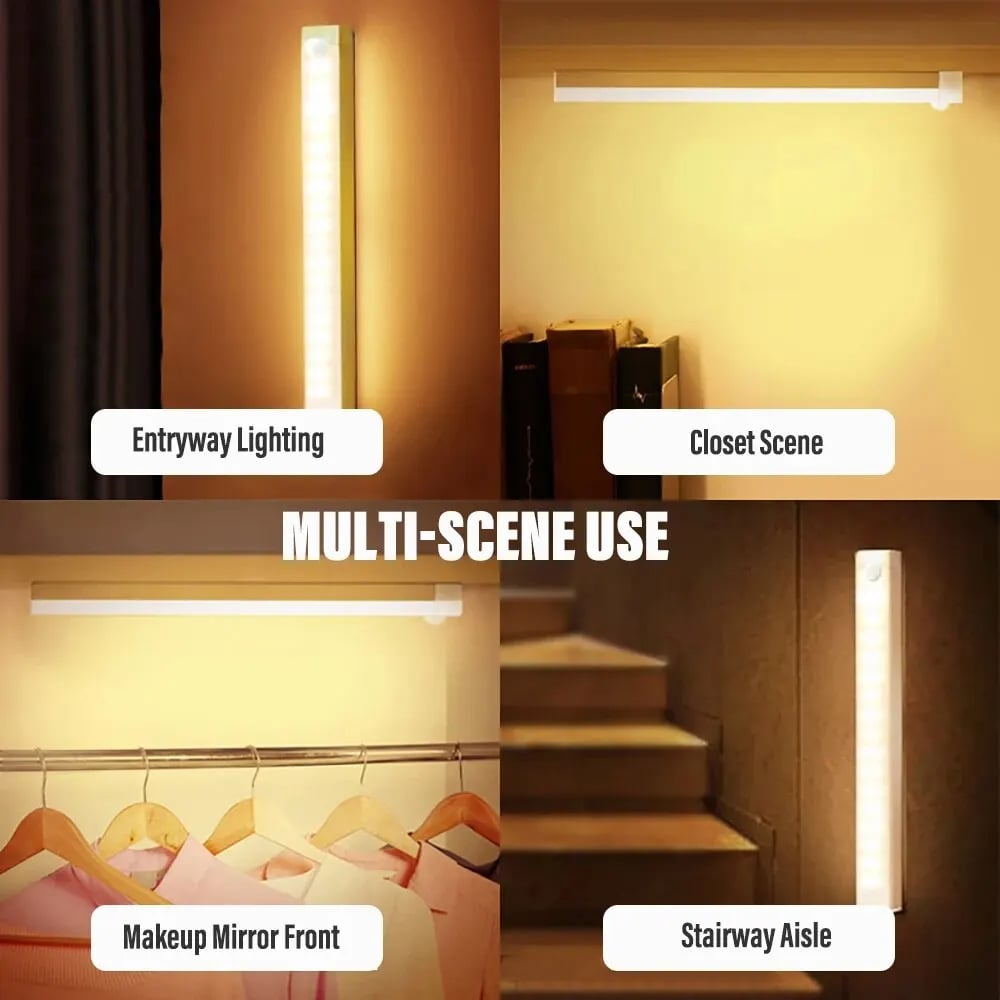 💡💡 Punch-free Smart Sensor Magnetic Rechargeable LED Lights