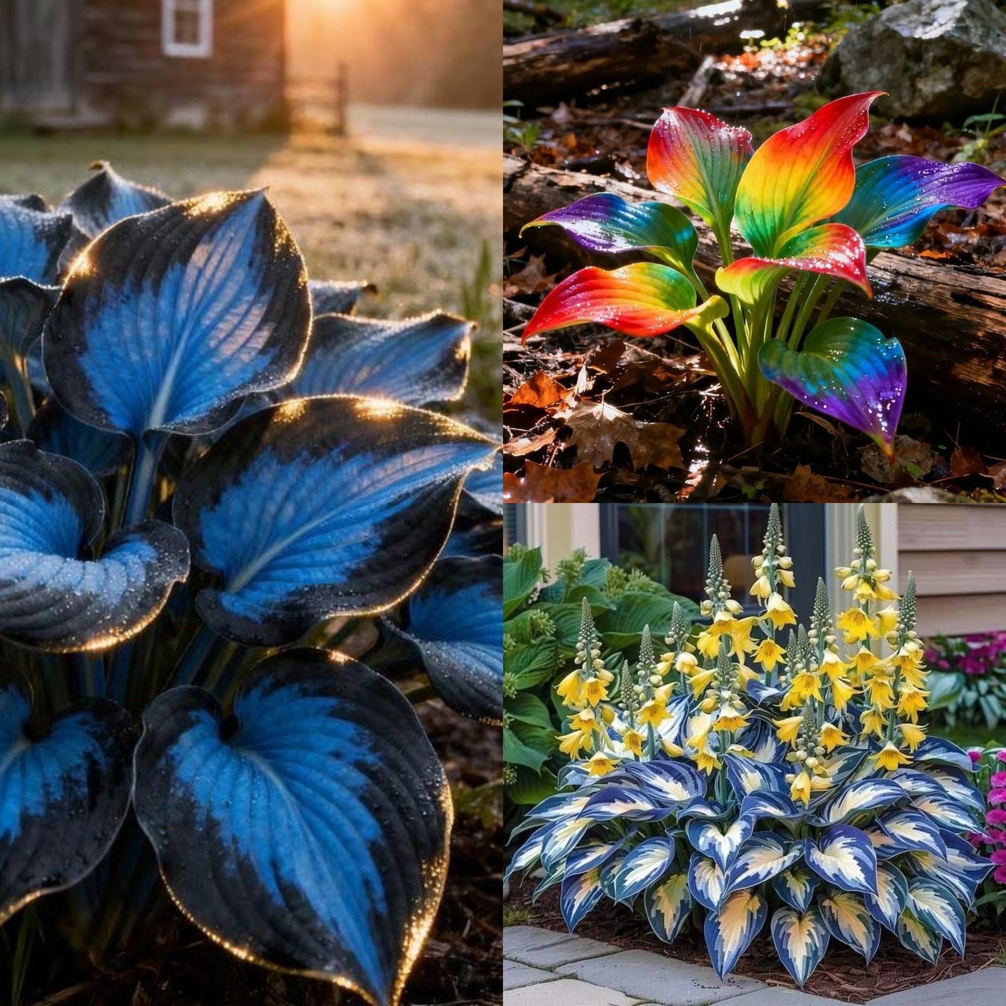 🌈 Rainbow+Midnight Blue (400 Seeds)
