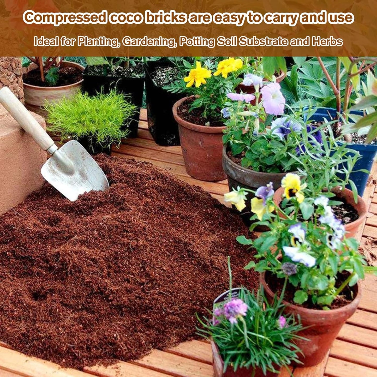 🔥LAST DAY 49% OFF🌱Premium Organic Coconut Coir Bricks for Plants🌱