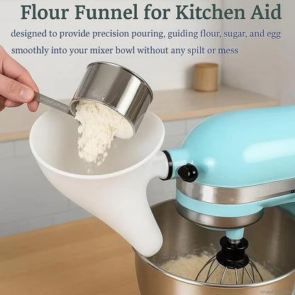 🎁LAST DAY 49% OFF - ✨Flour Funnel for Kitchen Aid Stand Mixer