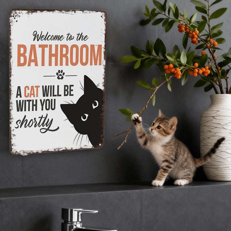🐾 Vintage Black & White Cat & Dog Wall Art – Charming, Durable & Perfect Gift! 🖤🐕🐈