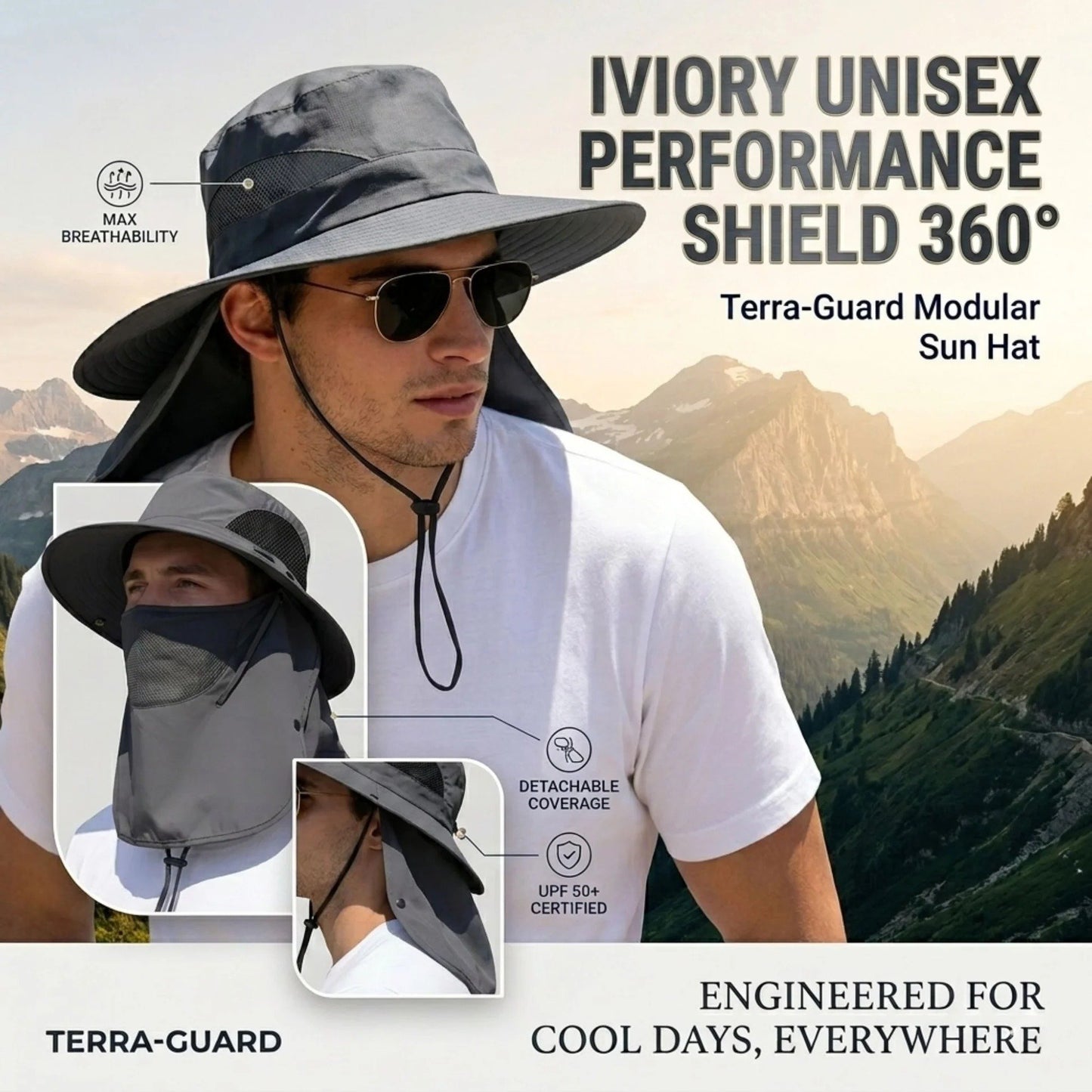🔥Limited Stock , Spring/Summer Fishing Sun Hat