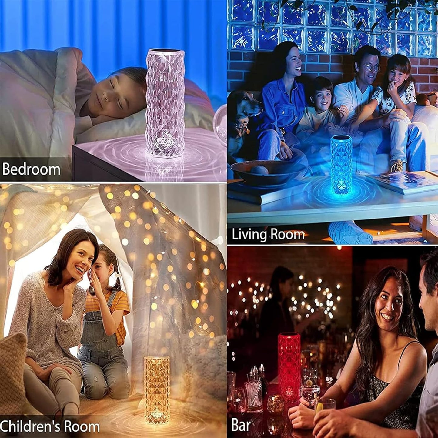 🔥 LAST DAY 49% OFF-✨16 Color Rose Crystal Diamond LED Table Lamp