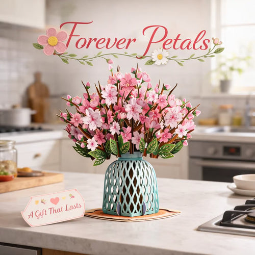 🏆55K+ SOLD! 🌼💌 Forever-Blooming 3D Flower Pop-Up Card– Personalized Love Message & Everlasting Bloom 🎁