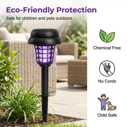 🔥 Last Day 50% OFF – 💜💛2-in-1 Solar Mosquito Zapper & Pathway Light 🦟🚫🌙Waterproof & Weather-Resistant