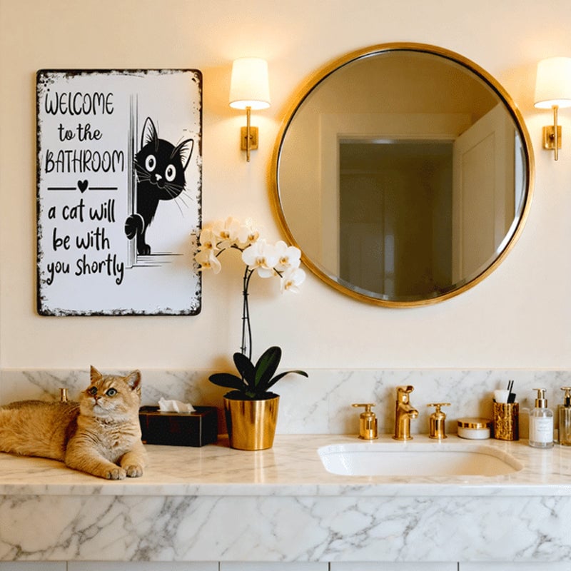 🐾 Vintage Black & White Cat & Dog Wall Art – Charming, Durable & Perfect Gift! 🖤🐕🐈