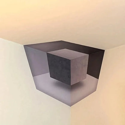3D Optical Illusion Corner Wall Decor