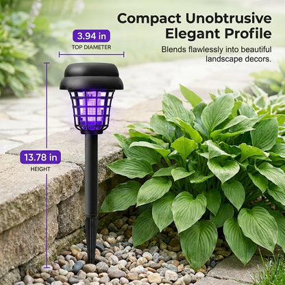 🔥 Last Day 50% OFF – 💜💛2-in-1 Solar Mosquito Zapper & Pathway Light 🦟🚫🌙Waterproof & Weather-Resistant