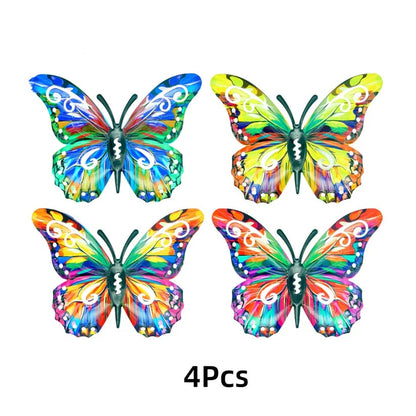 2026 Summer Hot Sale 49% OFF🔥4Pcs Butterfly Metal Wall Decor