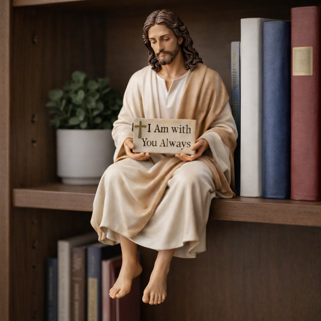 🔥Hot Sale 49% OFF -✨Handcrafted Jesus Figurine🙏Serene Desk Companion✝️