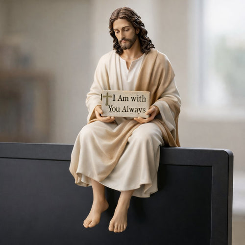 🔥Hot Sale 49% OFF -✨Handcrafted Jesus Figurine🙏Serene Desk Companion✝️