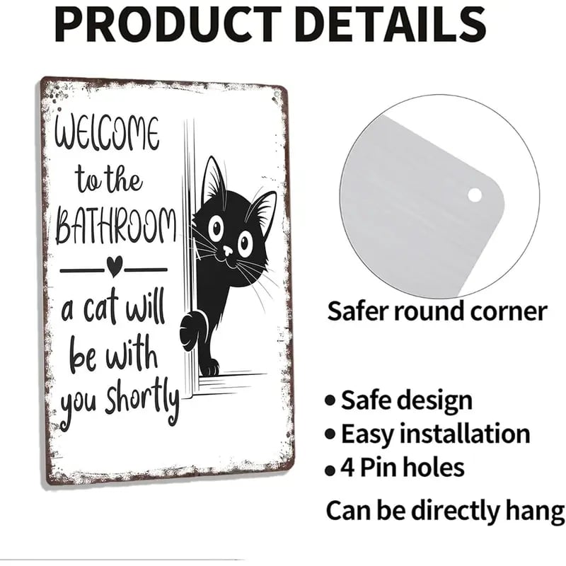 🐾 Vintage Black & White Cat & Dog Wall Art – Charming, Durable & Perfect Gift! 🖤🐕🐈