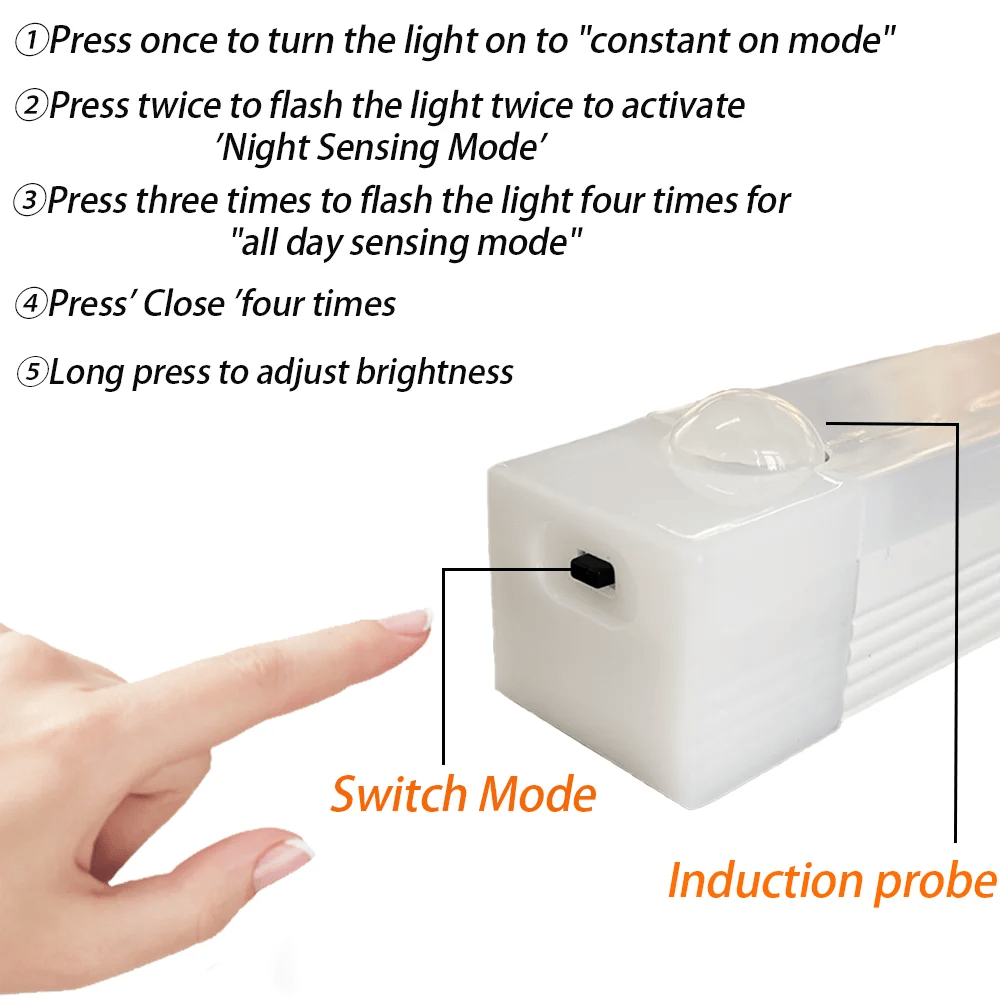 💡💡 Punch-free Smart Sensor Magnetic Rechargeable LED Lights