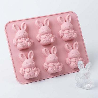 6-Cavity 3D Ice Cube & Dessert Mold