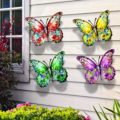 🦋 4-Pcs Metal Butterfly Wall Decor
