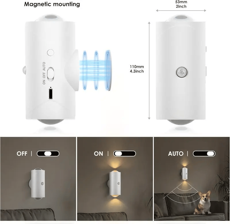 🔥Hot Sale 49% off🌟💡Smart Rechargeable LED Night Light🌈