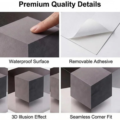 3D Optical Illusion Corner Wall Decor