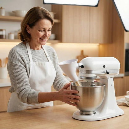 🎁LAST DAY 49% OFF - ✨Flour Funnel for Kitchen Aid Stand Mixer