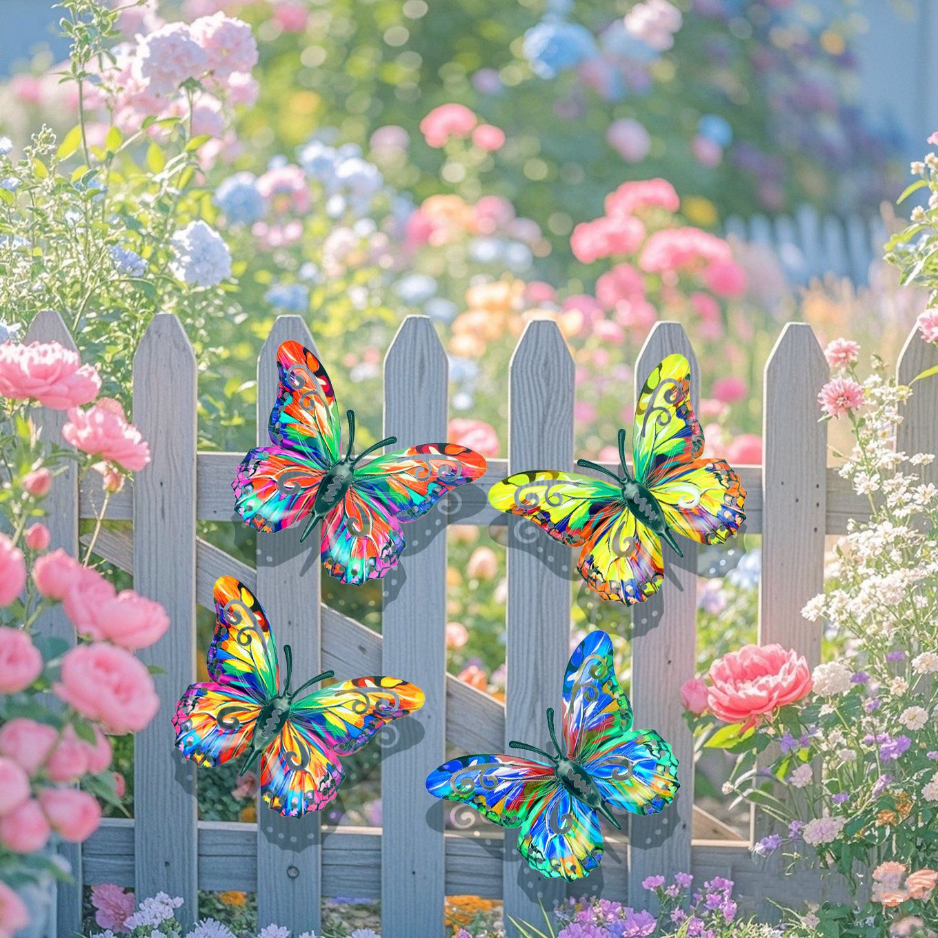 2026 Summer Hot Sale 49% OFF🔥4Pcs Butterfly Metal Wall Decor