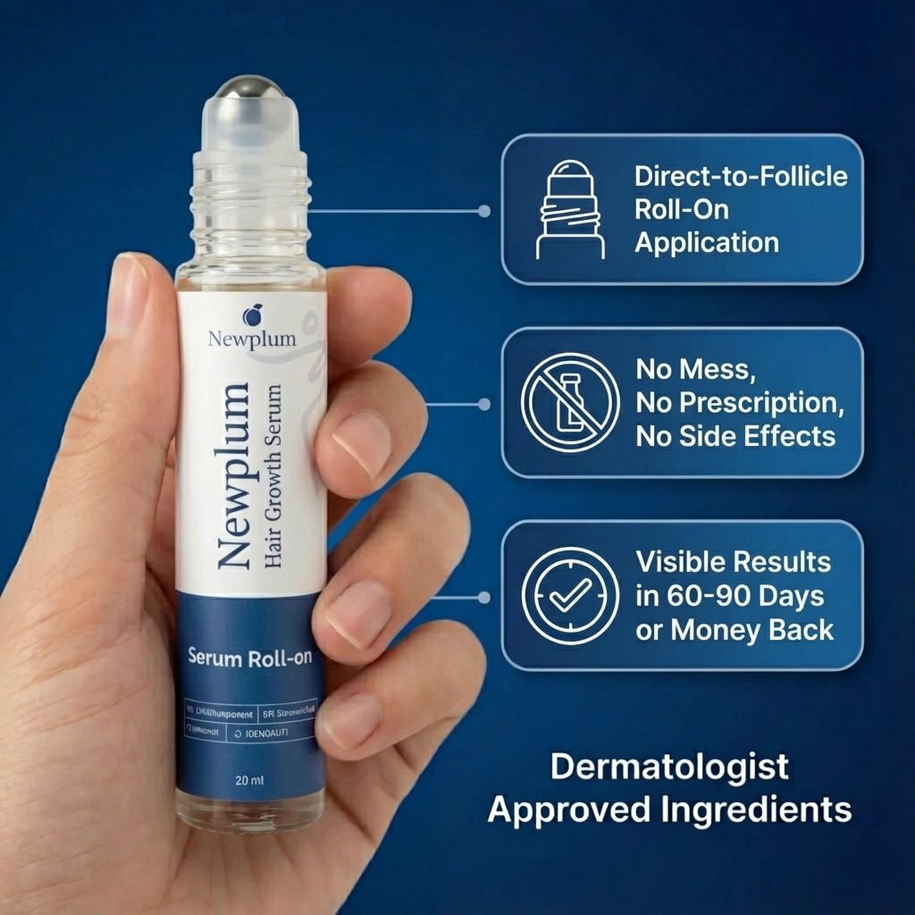 Newplum: Advanced Hair Growth Roll-On Serum