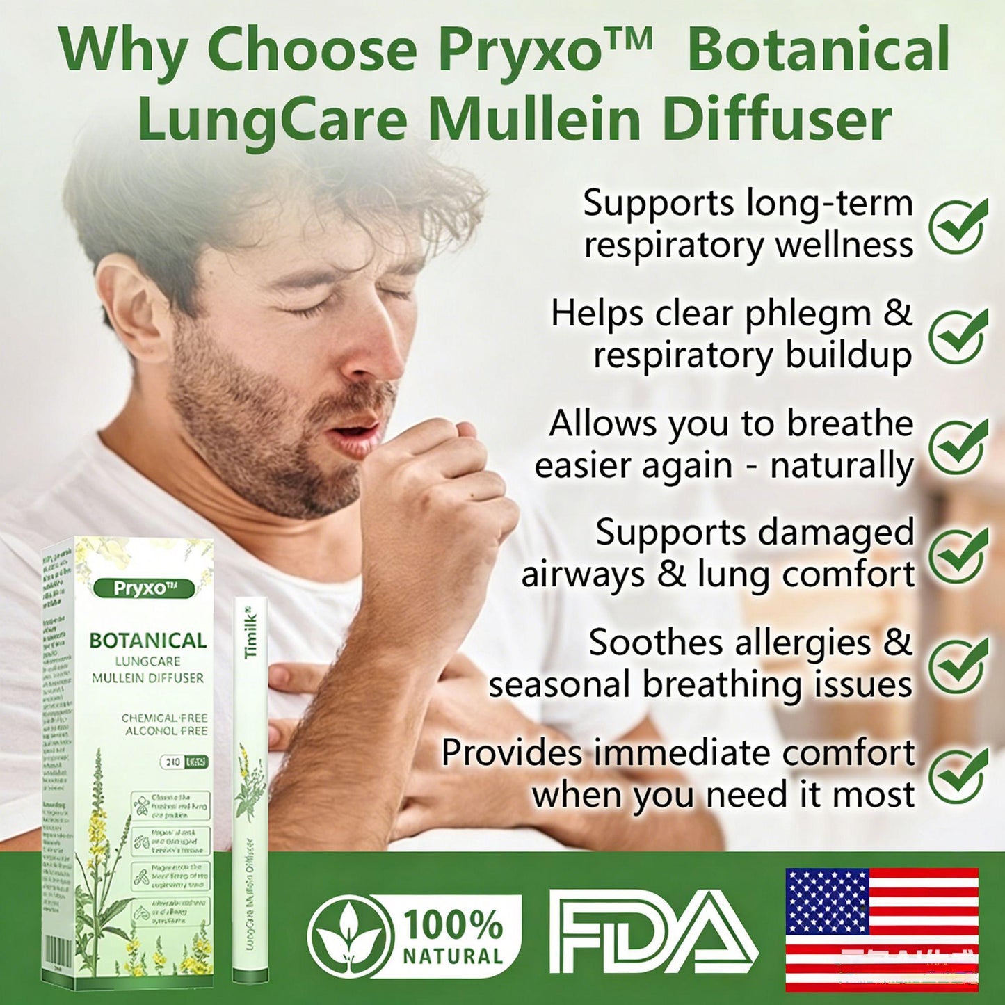 Pryxo™ Botanical LungCare Mullein Diffuser