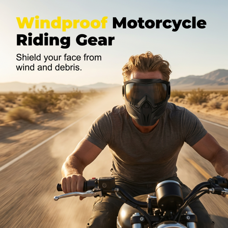 Pryxo™ Detachable Full Face Goggle Mask