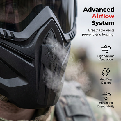Pryxo™ Detachable Full Face Goggle Mask
