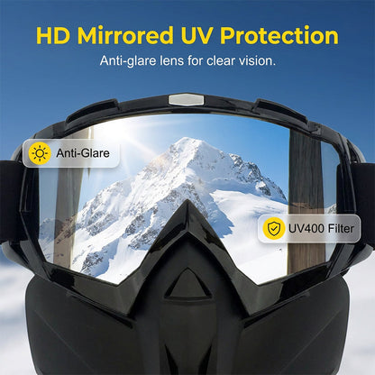 Pryxo™ Detachable Full Face Goggle Mask
